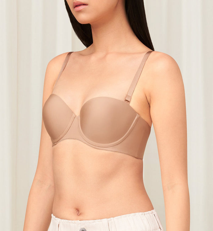 BODY MAKE UP WIRED PUSH UP BRA WITH DETACHABLE STRAPS - SMOOTH SKIN