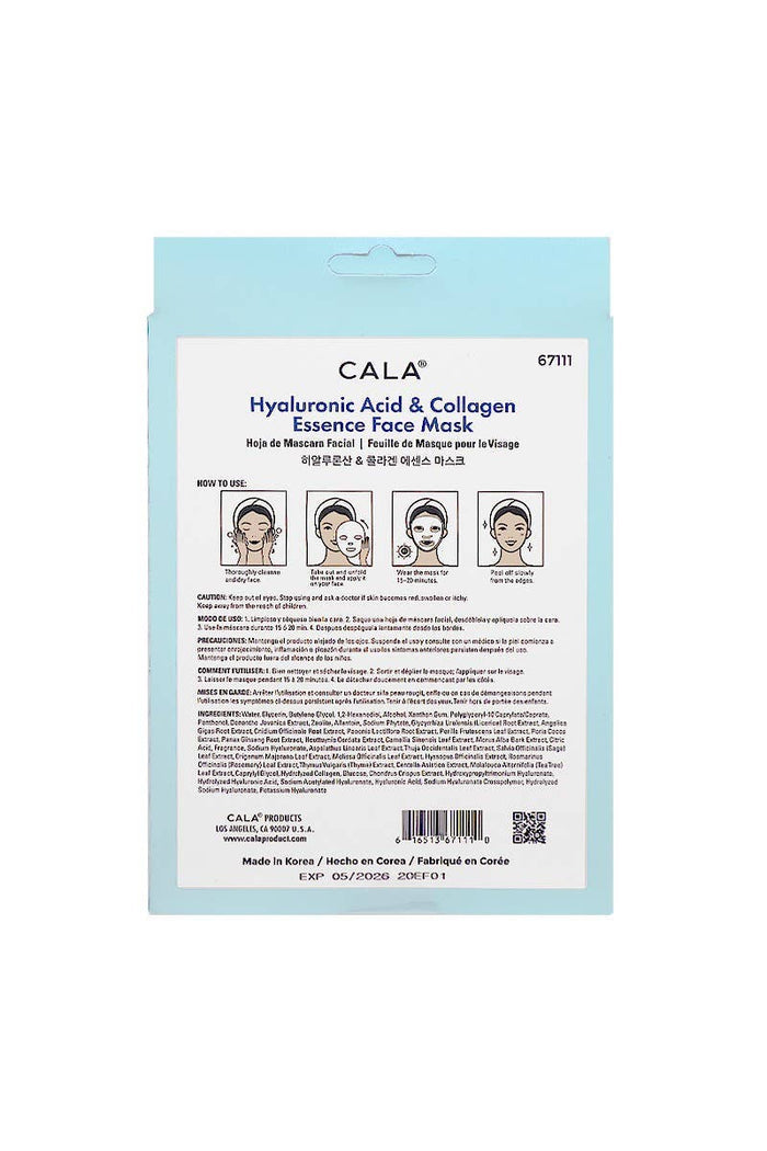 CALA 67111 Hyaluronic Acid & Collagen Essence Face Mask - 6