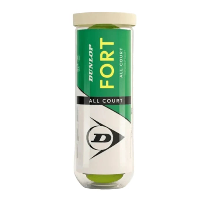DUNLOP FORT LONG TENNIS RACKET BALL ALL COURT PACK OF 3