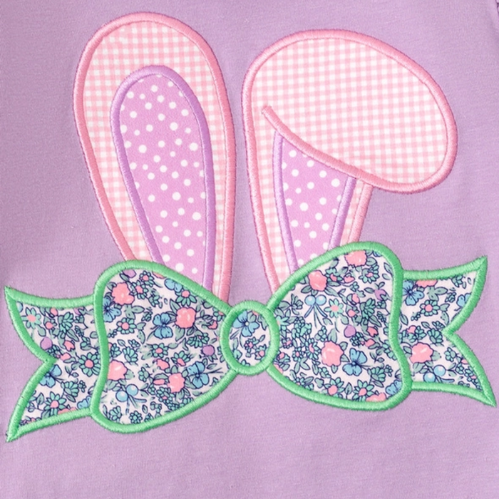 Easter Bunny Ears Applique Top & Floral Pant