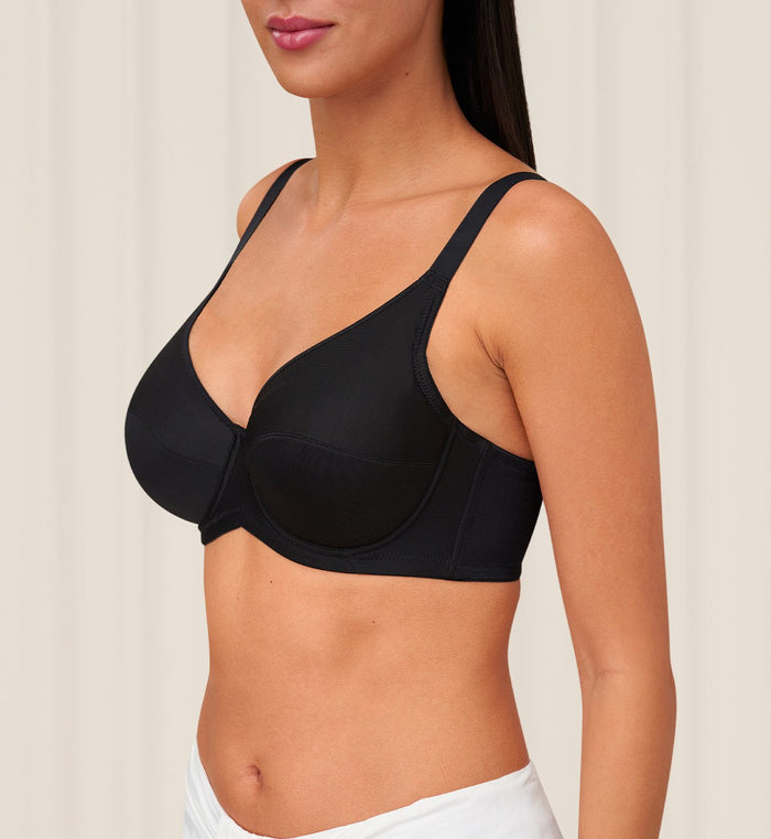 Form & Beauty Wired Full Cup Bra - BLACK