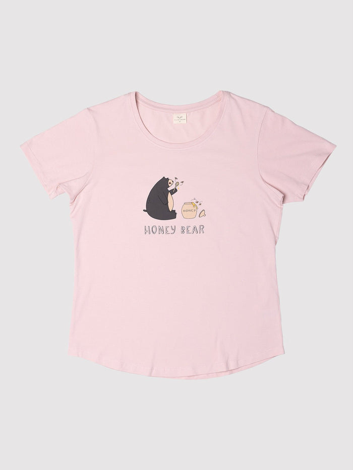 Honey Bear — Ladies Lounge T - Millie + Moose