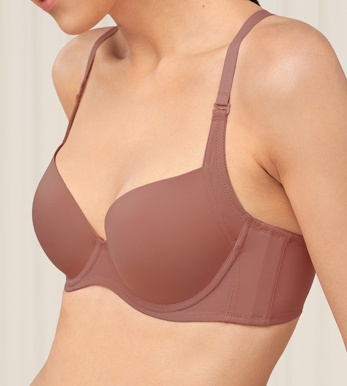 Invisible Inside-Out Wired Padded Bra - CAPPUCCINO