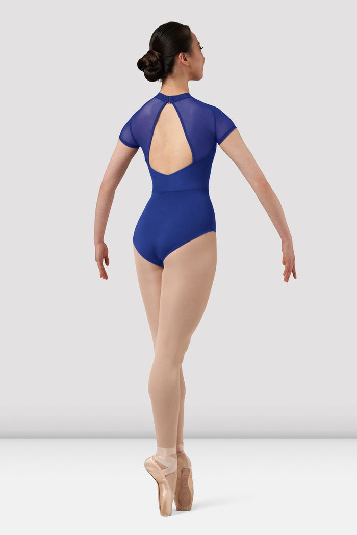 Ladies Mirella Chevron Cap Sleeve Leotard - BLOCH EU