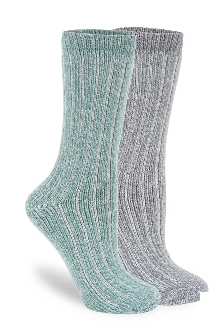 LEMON BOYFRIEND BOOT CREW SOCK-2PACK