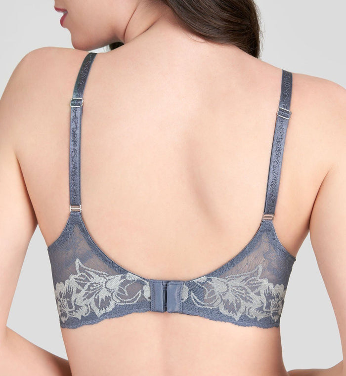 Magic Wire Lite Sensation Push Up Deep V Bra - GREY