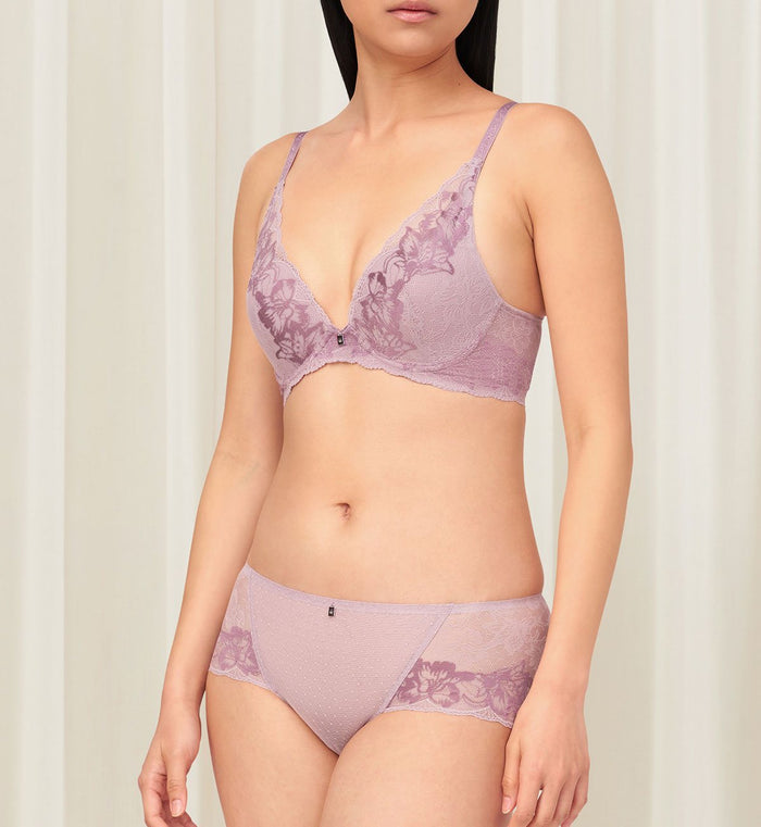 MAGIC WIRE LITE SENSATION PUSH UP DEEP V BRA - SEA FOG