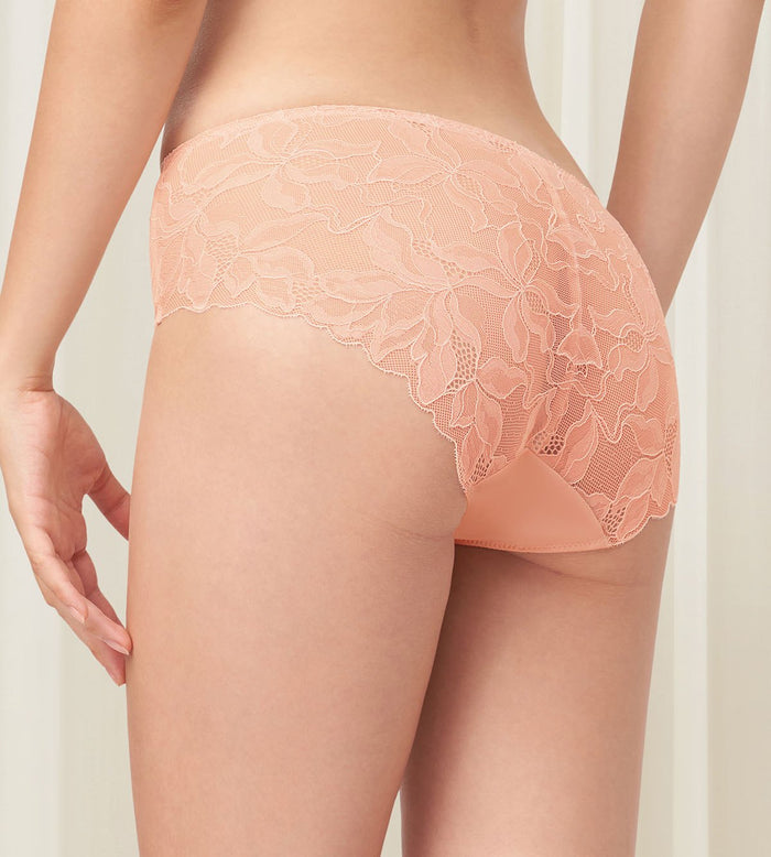 Magnolia Lace Hipster - V S TERRACOTTA