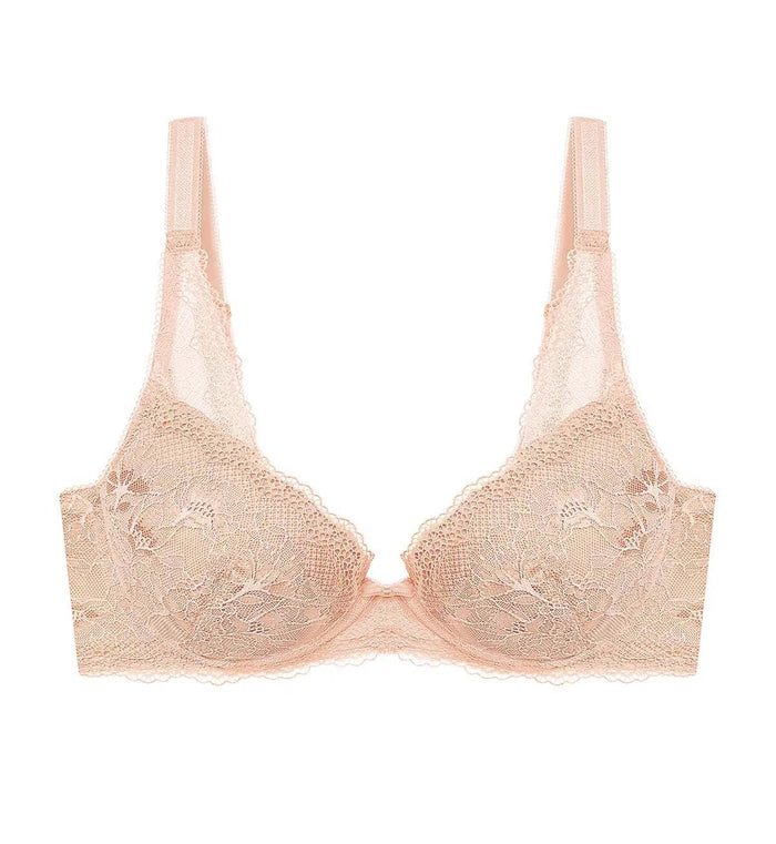 Natural Elegance Delicate Wired Padded Bra - SOFT PRALINE