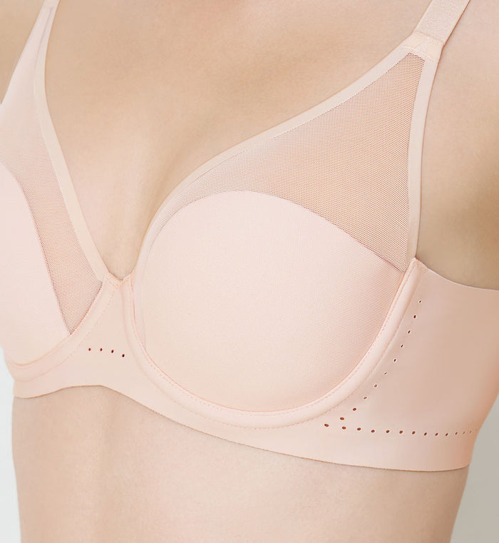 Natural Sweet Smooth Wired Padded Bra - FRESH POWDER