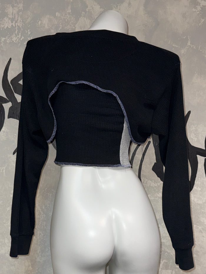 Patchwork Remake Girly Top(Two-Piece)
