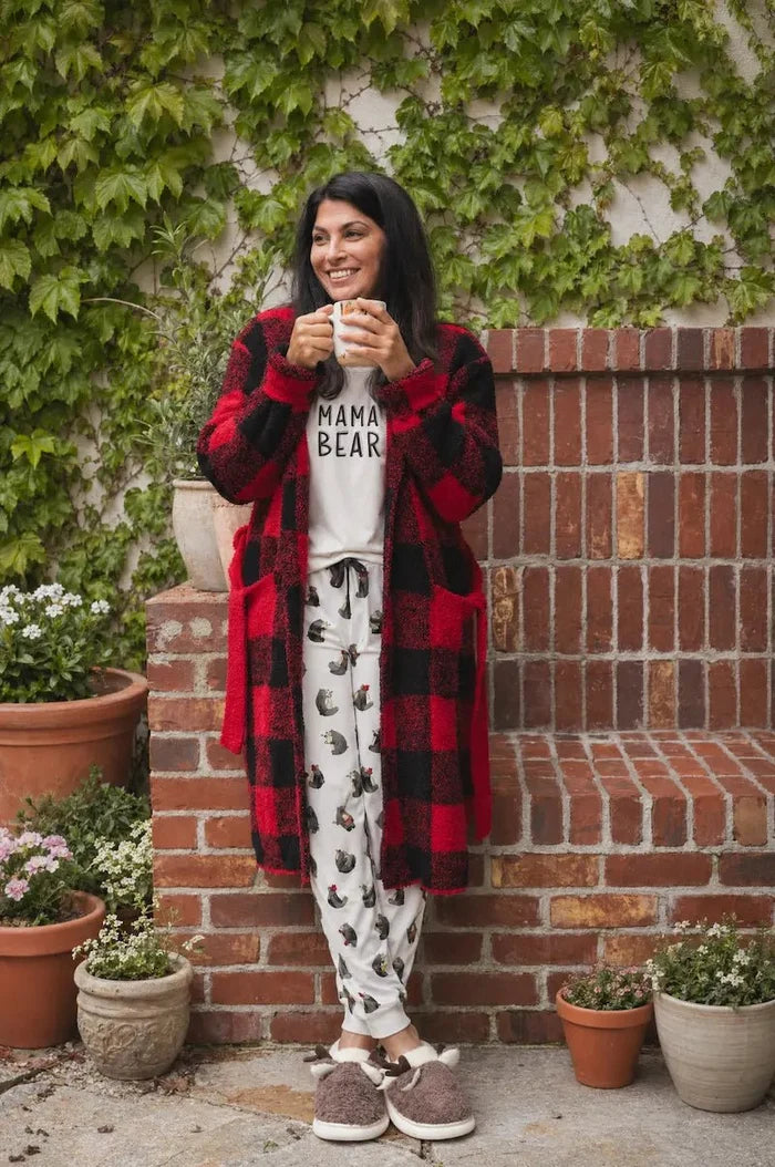 Plush Plaid Robe - Millie + Moose