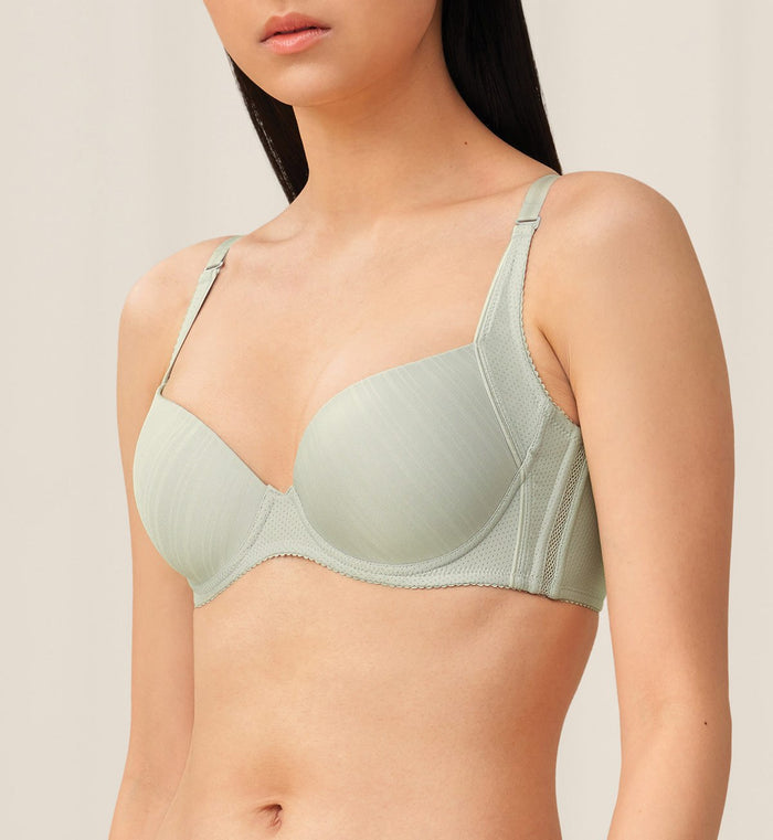 PURE INVISIBLE WIRED PADDED BRA - FOREST FROST