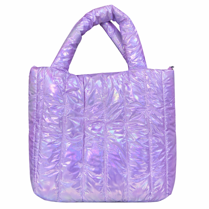 Quilted Iridescent Tote Bag
