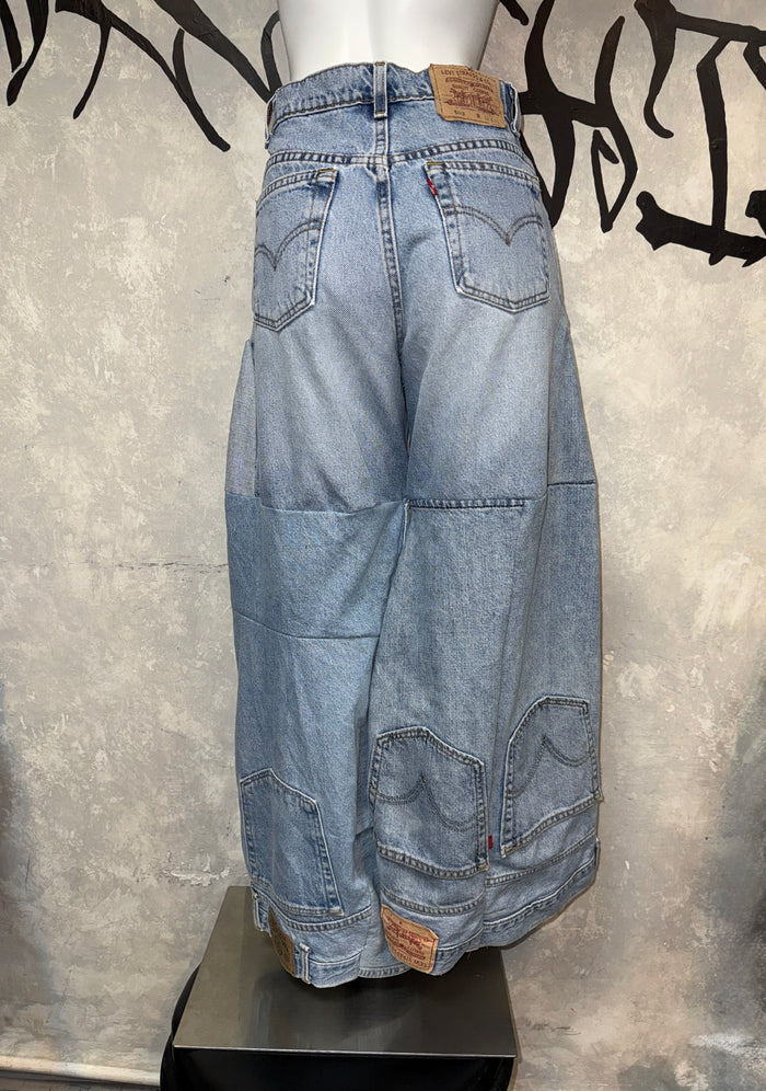 Remake Vintage Jeans (Random-Patchwork) 30” #REJRP01