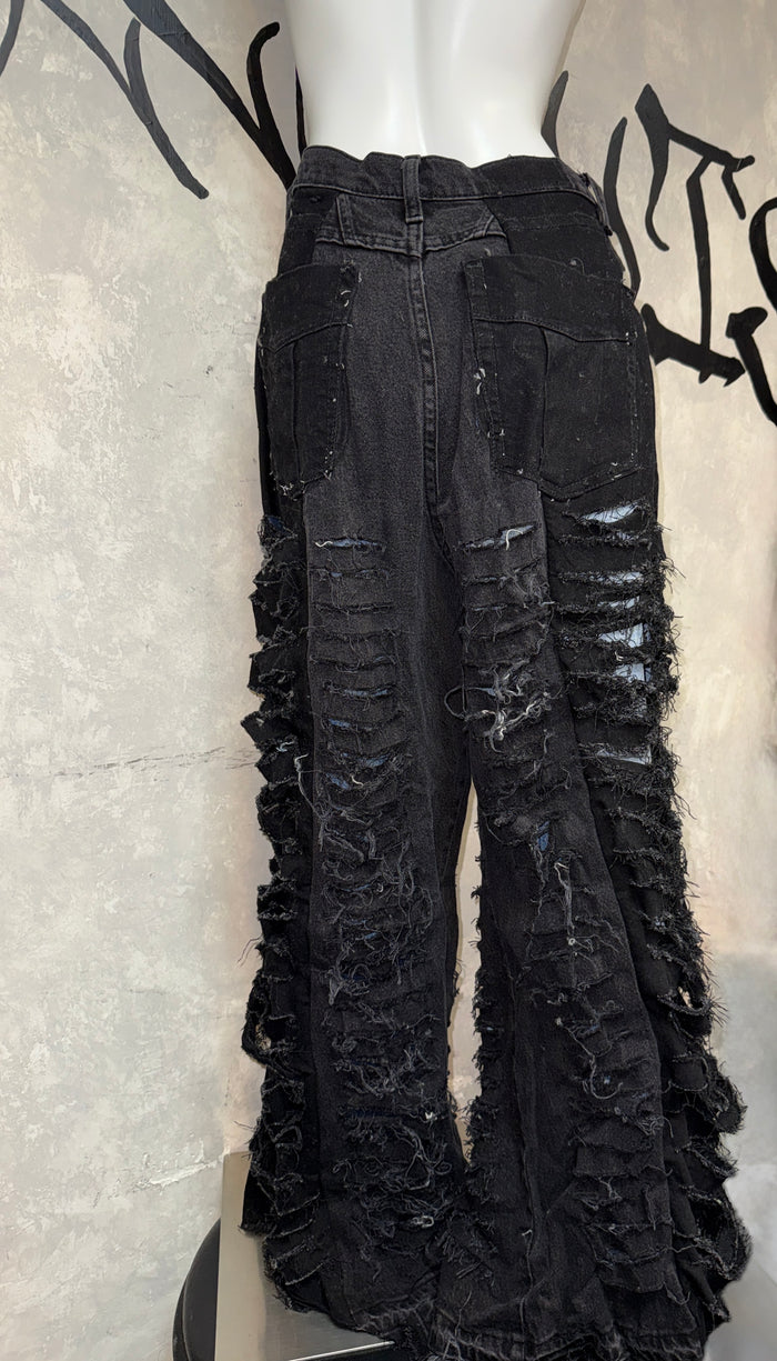 Remake Vintage Jeans (Ripped-Black) 32” #REJRI11