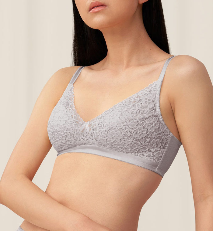 SIMPLY NATURAL BEAUTY NON-WIRED PADDED BRA - FEATHER