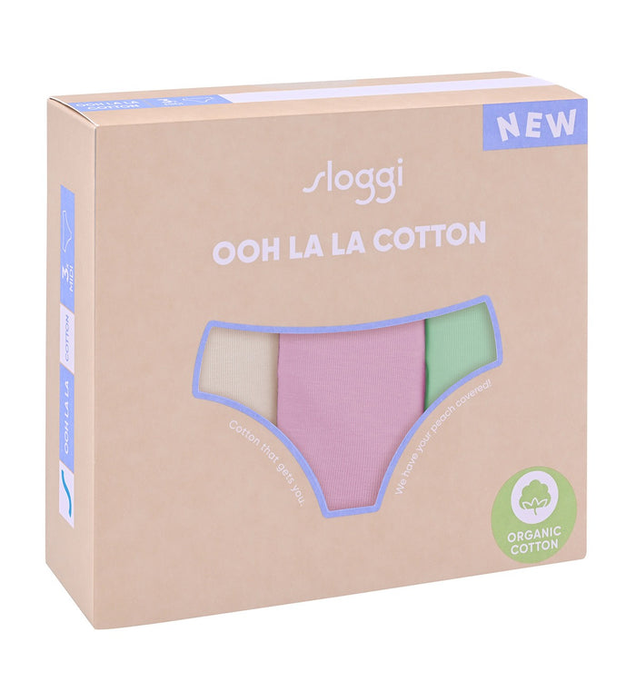 sloggi OOH LA LA COTTON MIDI - 3 PACK - MULTIPLE COLOURS 1