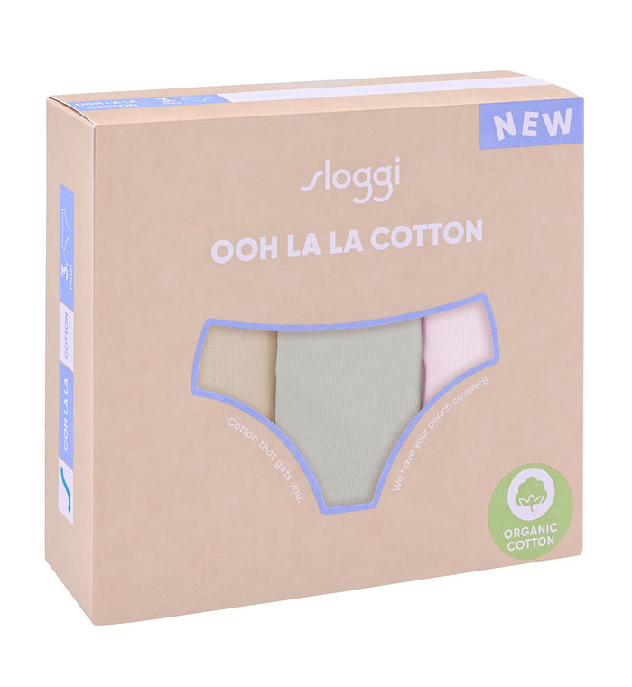 sloggi OOH LA LA COTTON MIDI - 3 PACK - MULTIPLE COLOURS 2
