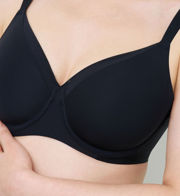 Smooth Infinity Wired Padded Bra - BLACK