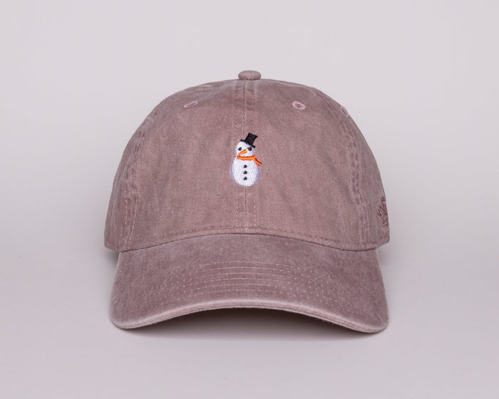 Snowman Hazy Pink Dad Hat - Millie + Moose