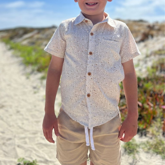 Stone Hugo Twill Infant Shorts