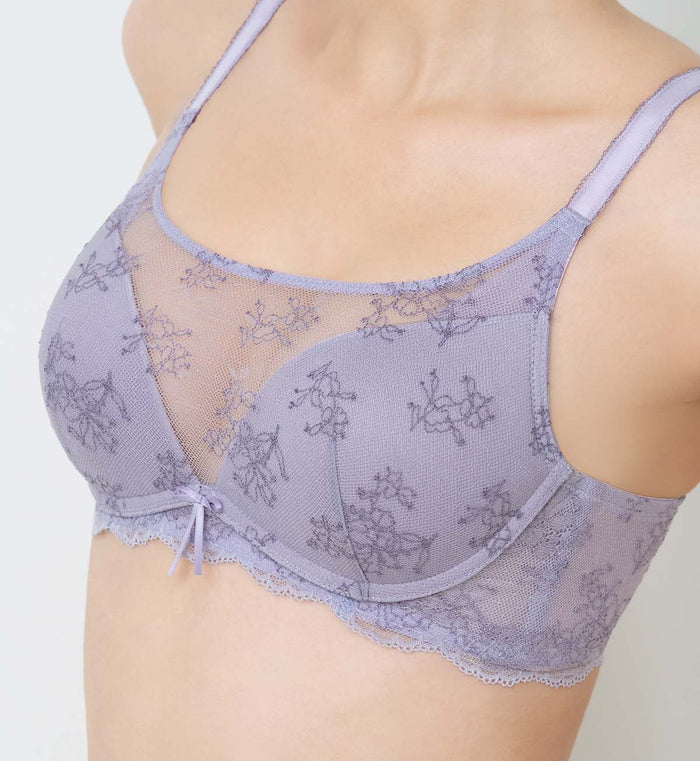 Tri-Air Lite Luna Non-Wired Push Up Bra - LAVENDER