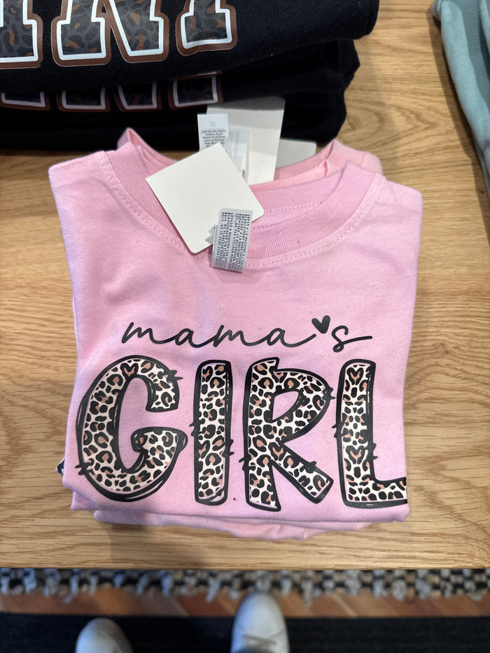 ZZ THREADZ Mamas Girl Leopard, Girl's Graphic, KIDS (Copy)