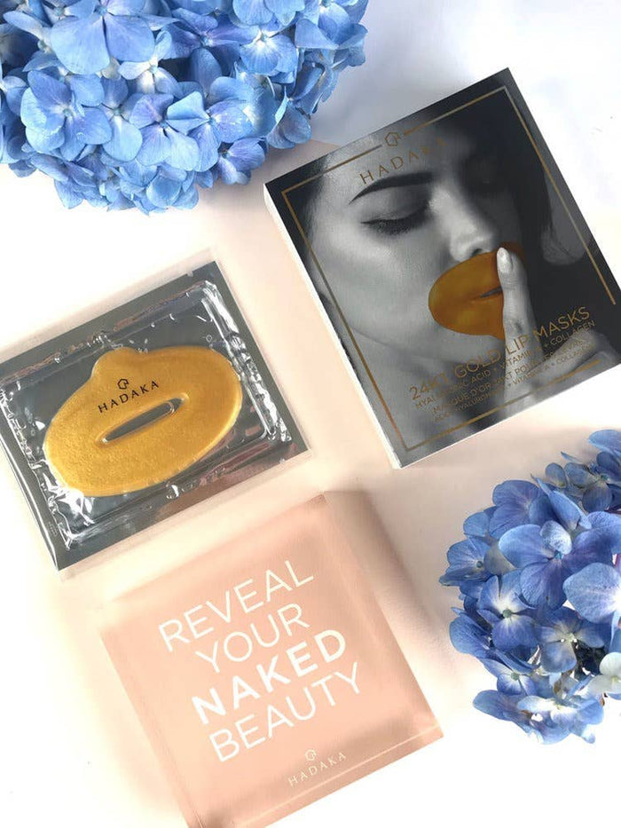 24KT Gold Lip Mask- Pak/5. Hydrating & Brightening HA+VitA