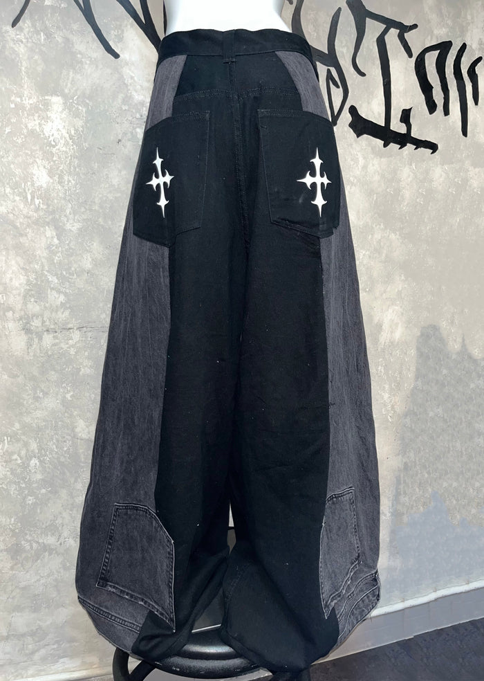 Remake Vintage Jeans (Cross On Knee//Stamped)35” #REJCOKS03