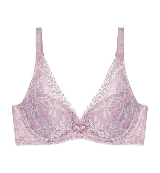 AQUA BLOOM WIRED PUSH UP DEEP V BRA - SEA FOG