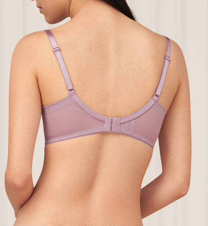 AQUA BLOOM WIRED PUSH UP DEEP V BRA - SEA FOG