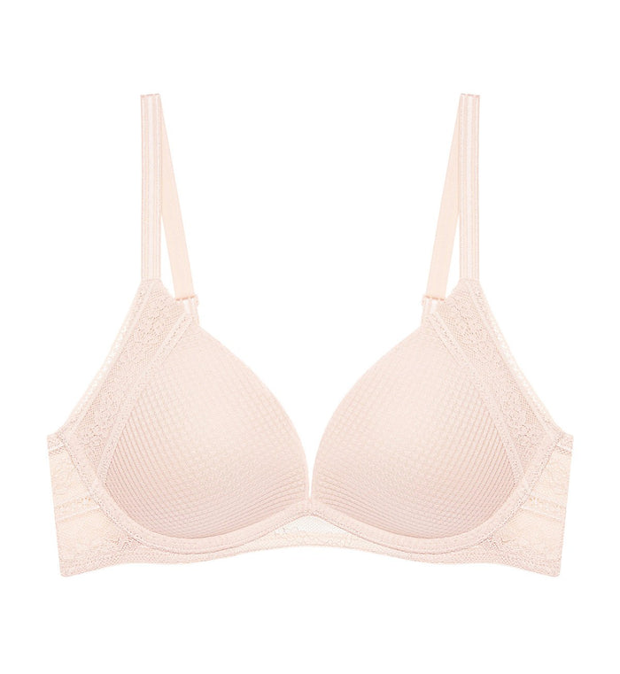 AQUA LUCKY NON-WIRED PUSH UP BRA - FRESH HONEY
