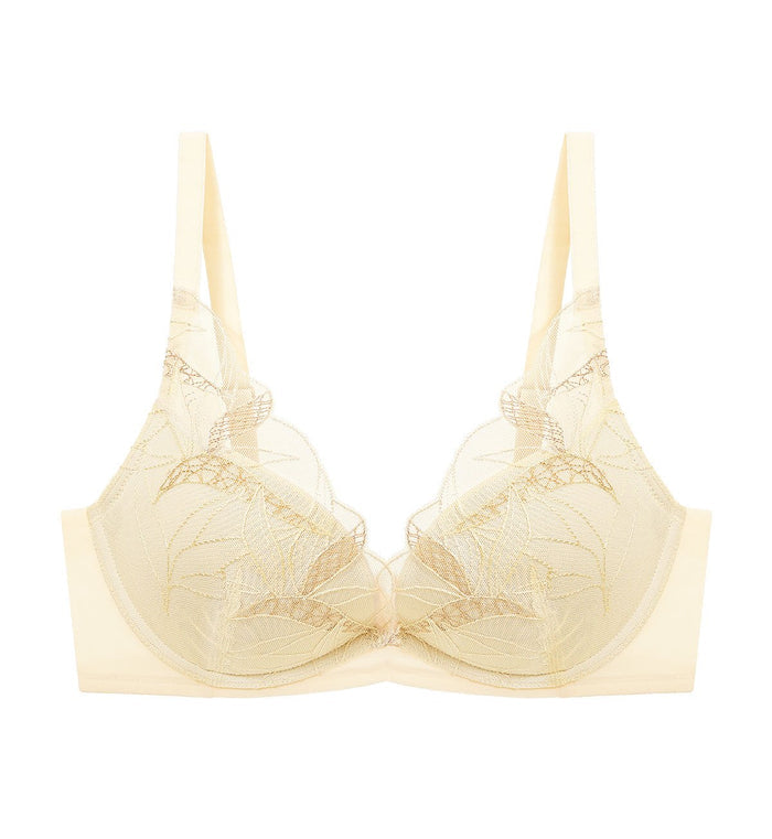 Aqua Paradise Wired Push Up Deep V Bra - IVORY