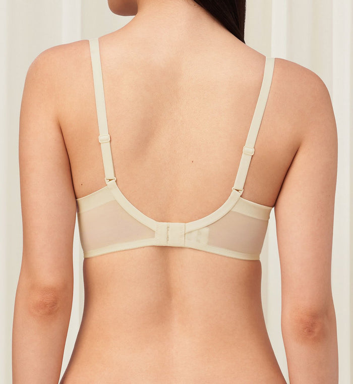 Aqua Paradise Wired Push Up Deep V Bra - IVORY