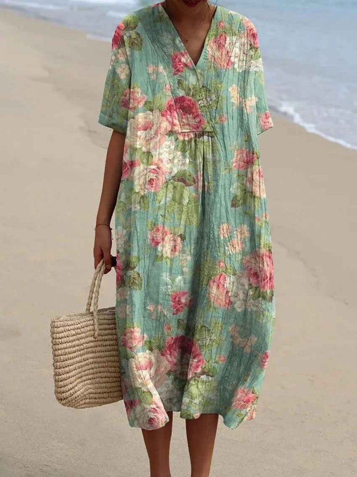 Audrey | Floral Comfort Maxi Dress