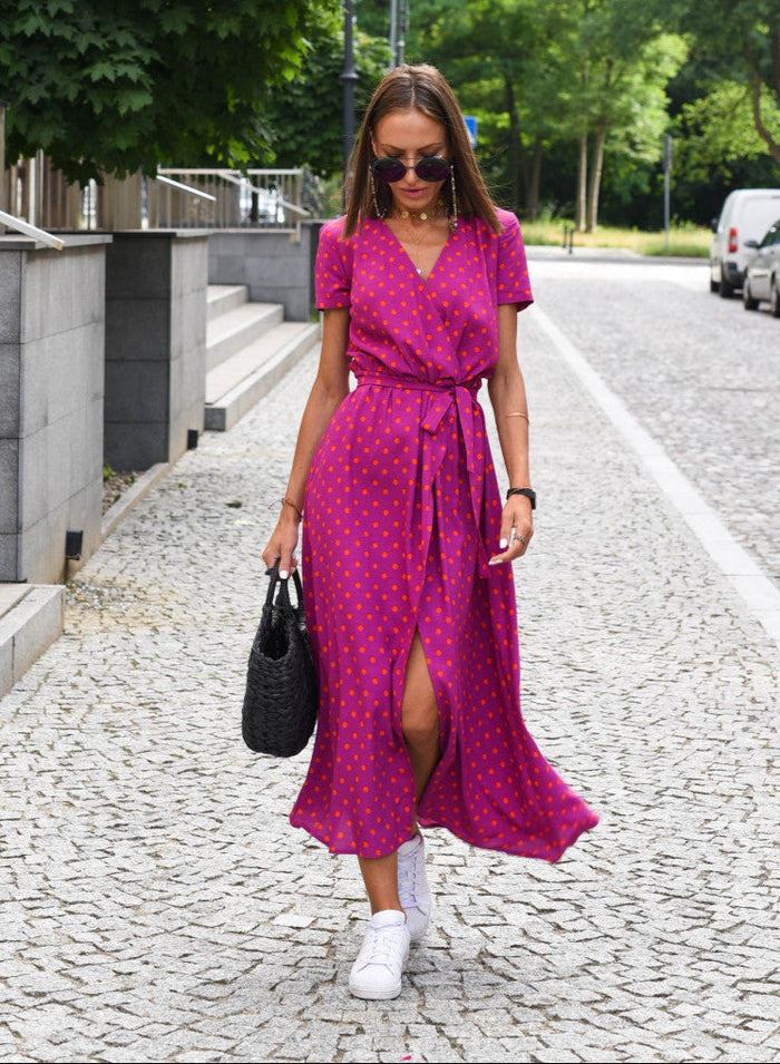 Aureza | Soft Bloom Wrap Dress