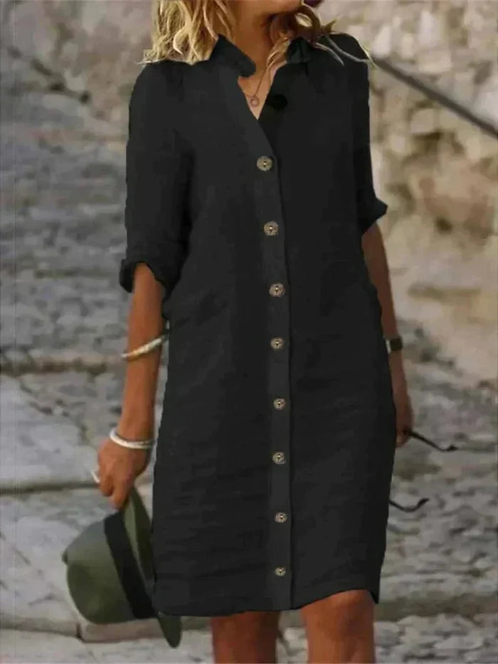 Avera | Breezy Comfort Shirt Dress
