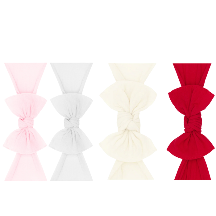 Baby Bling Itty Bitty Knot - Nylon Bow Headband