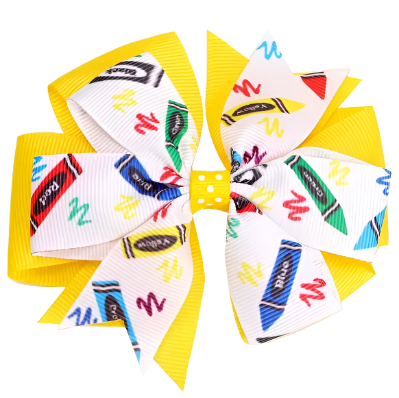 Back to School Layered Bows (Multiple Options)