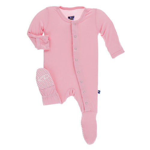plain pink footie.