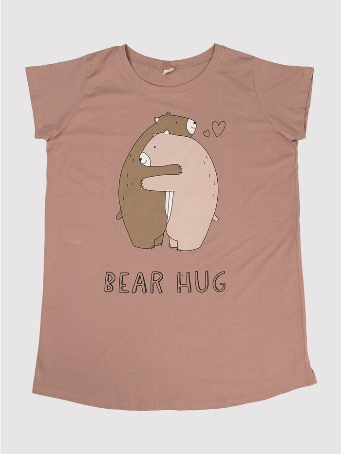 Bear Hug — Ladies Nightshirt - Millie + Moose