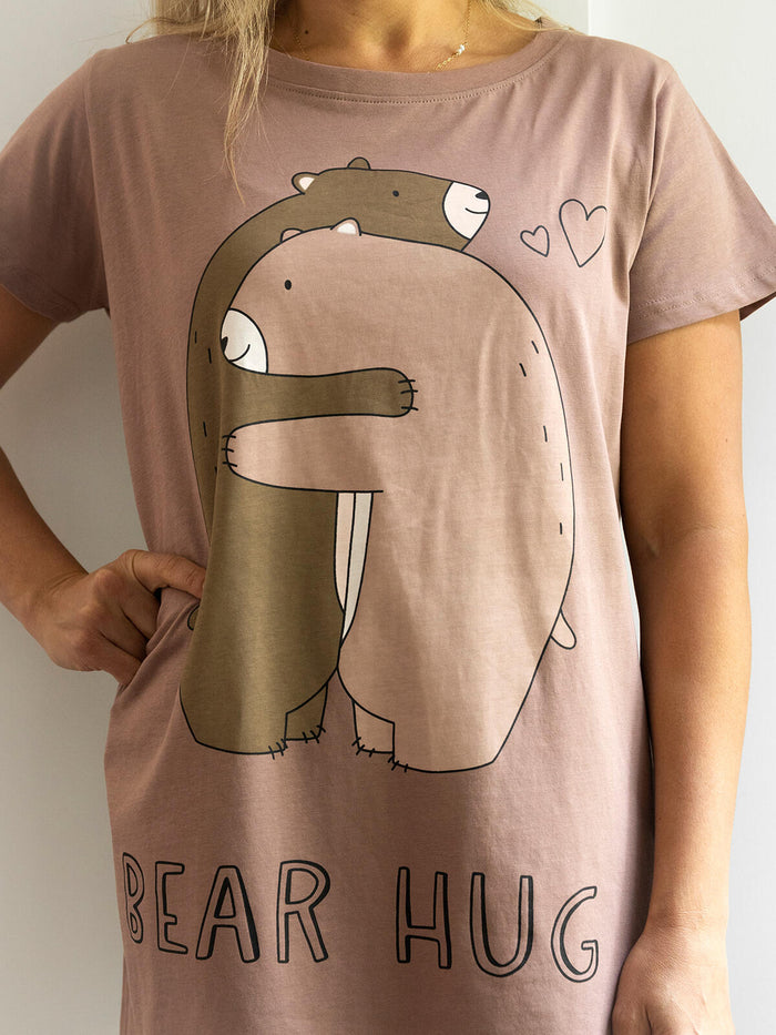 Bear Hug — Ladies Nightshirt - Millie + Moose