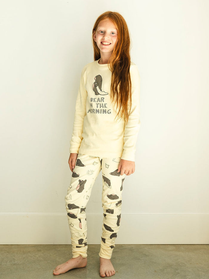 Bear in the Morning Kids PJ Set - Millie + Moose