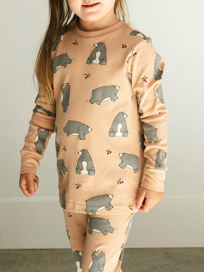 Beary Bear Kids PJ Set - Millie + Moose