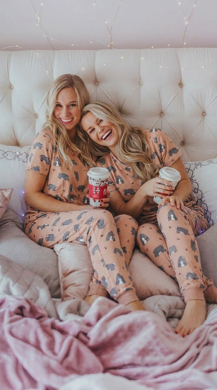 Beary Bear — Ladies Lounge T - Millie + Moose