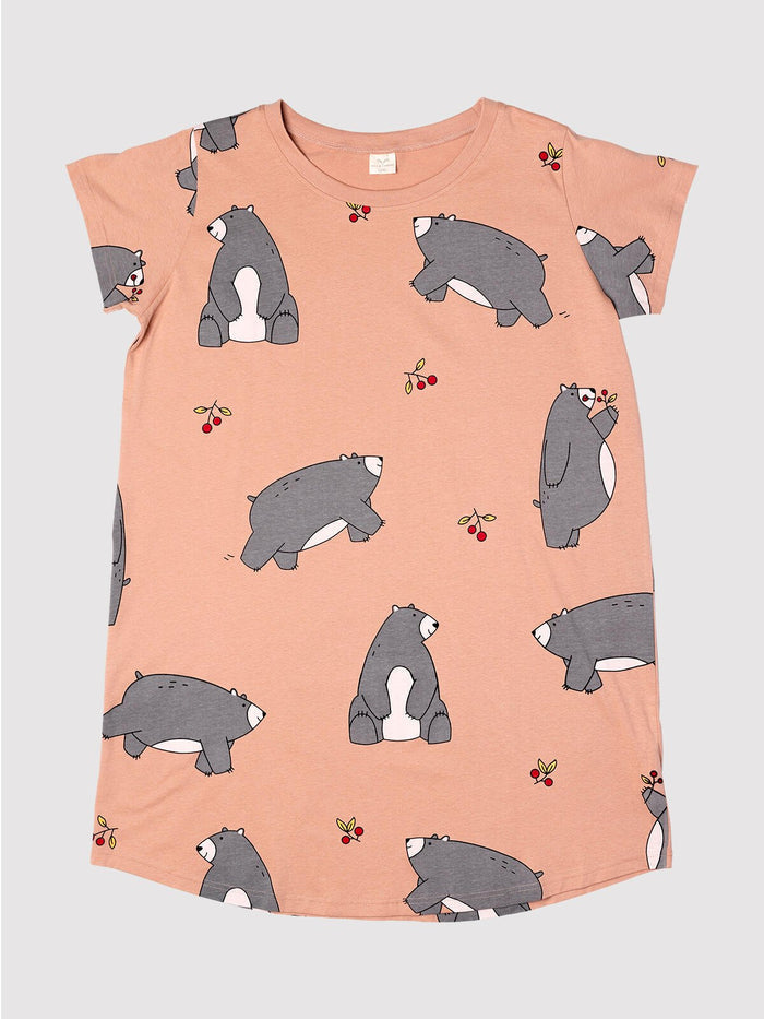 Beary Bear — Ladies Nightshirt - Millie + Moose