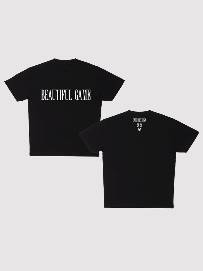 Beautiful Game — Oversized Black Tee - Millie + Moose