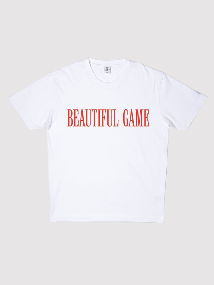 Beautiful Game — Oversized White Tee - Millie + Moose
