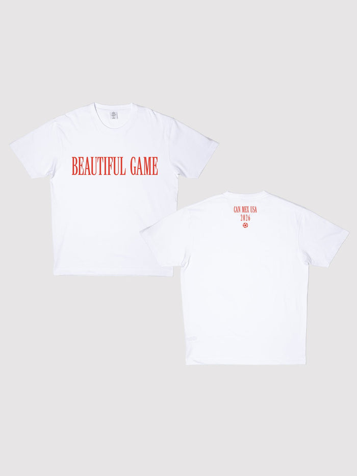 Beautiful Game — Oversized White Tee - Millie + Moose